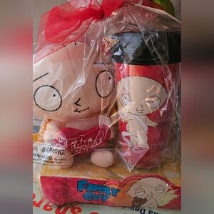 Family Guy Stewie Plush and Tumbler Set